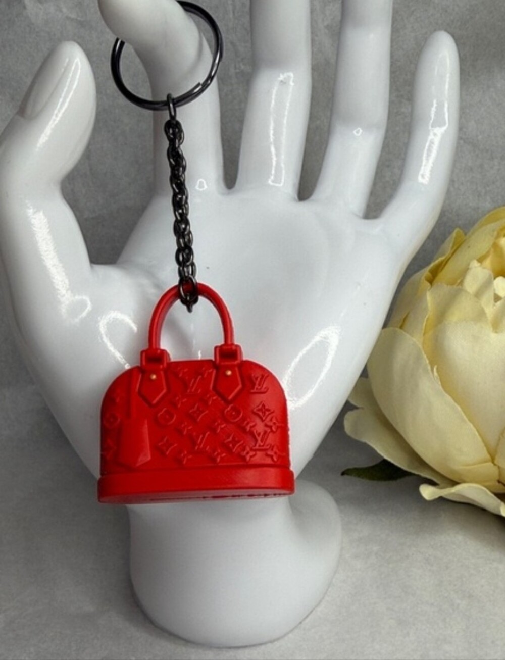 Fashion Red Mini Bag Keychain NWOT